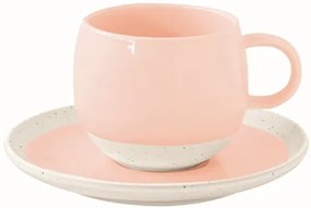 Porcelán eszpresszócsésze+alj 120ml, Pastel &amp; Trend Pink