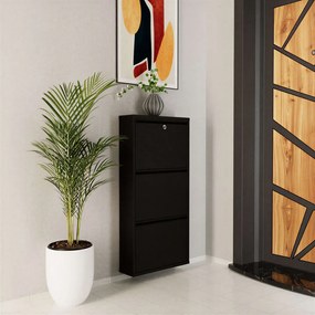 Locking 3 Piece Metal - Black