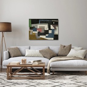 Kép - absztrakció, kubizmus (70x50 cm)