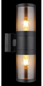 Globo 32014-2BS - Kültéri fali lámpa XELOO 2xE27/60W/230V IP44