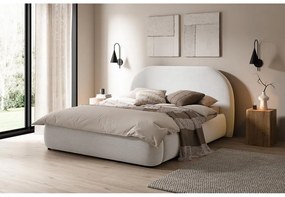 Franciaágy 180 cm Olivo P (ágyráccsal) (tárolóhellyel) (bézs + fekete) . 1100399