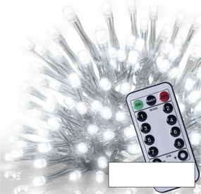 KarĂĄcsonyi jĂ©gcsap vilĂĄgĂtĂĄs IP44 300 Led 5m 8 program hideg fehĂ©r D4C