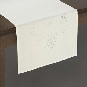 Judith karácsonyi asztalterítő Krémszín 40x180 cm