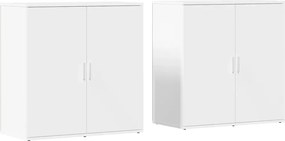 vidaXL 2 db fehér szerelt fa tálalószekrény 79 x 38 x 80 cm