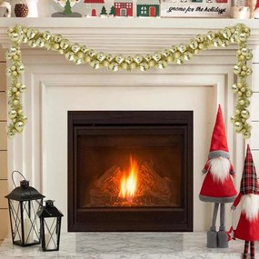 Karácsonyi gömb girland Arany 186 cm Polisztirol