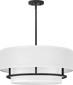 Hinkley HK-GRAHAM-L-BK - GRAHAM felületre szerelhető csillár 4xE14/40W/230V fekete