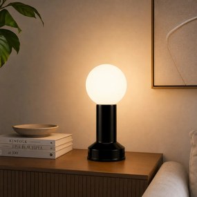 Üveg éjjeli lámpa, Ø10 cm – Pillar-20401