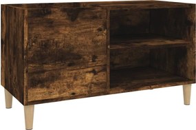 vidaXL füstös tölgy színű szerelt fa hanglemezszekrény 84,5x38x48 cm