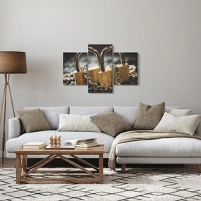 Két zár képe (90x60 cm)