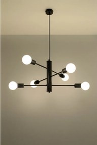 SOLLUX SL-0305 DUOMO Glamour Csillár Fekete E27 IP20