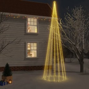 Karácsonyfa cövekkel 1134 meleg fehér LED-del 800 cm