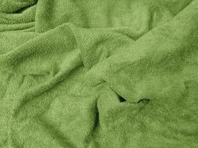 Froté gumis lepedő BASIC, zöld, 90 x 200 cm