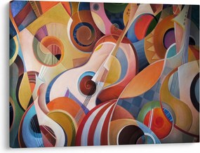 Kép - Zenei absztrakt (70x50 cm)
