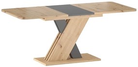 Exel kihúzható asztal tölgy/antracit 140-180cm