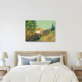 Üveg kép - Imitator of Vincent van Gogh, Landscape, reprodukciók (70x50 cm)