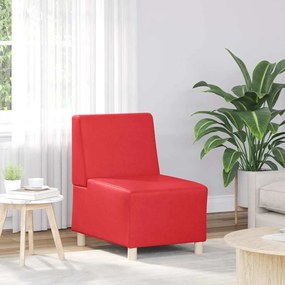 piros műbőr kanapéfotel 55 cm