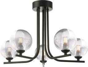 Dar Lighting modern mennyezeti lámpa cradle matt fekete darcra5422-18