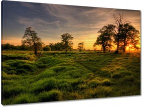 Vászonkép 90x60 Naplemente a croissant-ban
