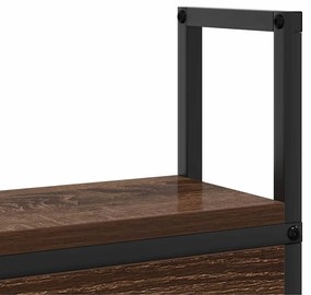 Tárolós Fejtámla Töltő Állomással barna tölgy 100 cm Faanyag