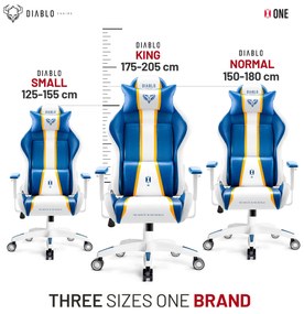 Diablo X-One 2.0 gamer szék Nagy méret:  Aqua Blue / Kék
