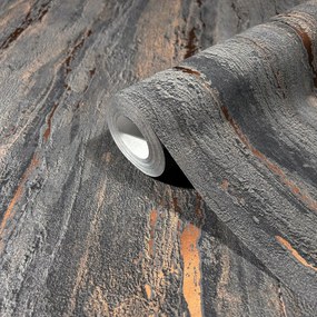 Szürke Tapéta Utánzat Dekoratív Dombornyomott Vakolat