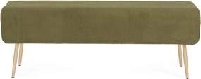 Zöld párnázott pad Olga – Bizzotto