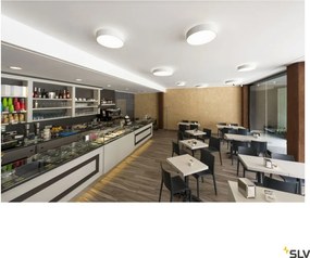 SLV MEDO 1007293 Süllyesztett mennyezeti lámpa 1x19W/LED 3000K|4000K 2400lm|2500lm IP50