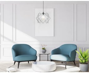 Csillár zsinóron GALL 1xE27/60W/230V fekete