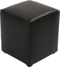 Cube puff - műbőr, wenge - 21835 R