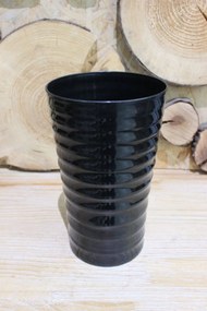 Fekete kegyeleti váza 31cm