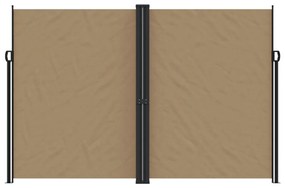 tópszínű behúzható oldalsó napellenző 220 x 1000 cm