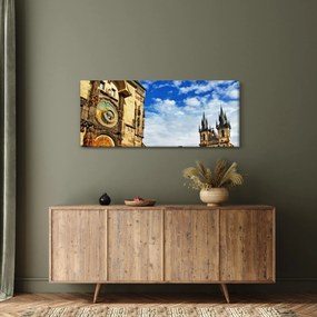 Kép - Prágai csillagászati óra (120x50 cm)