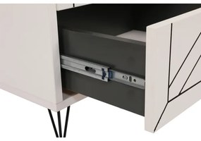 Éjjeliszekrény LUNA 50x55 cm fehér