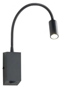 Redo 01-1194 - LED Rugalmas kicsi lámpa HELLO LED/3W/230V fekete