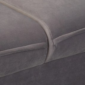 Szürke bársony kanapé 138 cm Juli – Ropez