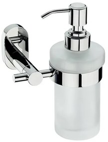 Kela Rozsdamentes acél falra szerelhetőszappanadagoló Lucido 250 ml tartóval