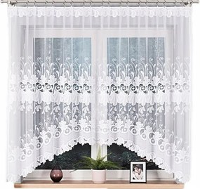 Kasjana kész jacquard függöny 320x160cm fehér