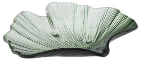 Üveg dekoratív tálca 16x17 cm Gingko – Ixia