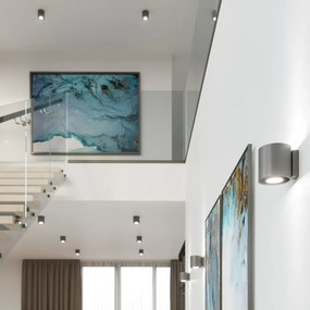 Sötétszürke spotlámpa ø 10 cm Roda – Sollux