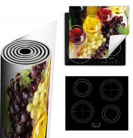 Tűzhelyvédő Szőnyeg Több Helyet Biztosít 60x52 színes bordó