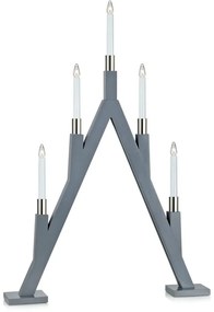 Szürke fénydekoráció karácsonyi mintával Bjurfors – Markslöjd