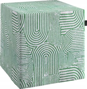 Dekoria Puff kocka menta-ecru