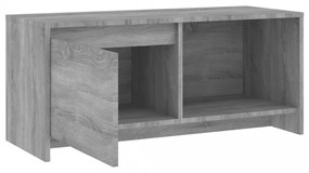 szürke sonoma színű szerelt fa TV-szekrény 90x35x40 cm