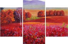 Egy vörös táj képe (90x60 cm)