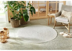 Fehér-bézs kerek kültéri szőnyeg ø 200 cm - NORTHRUGS