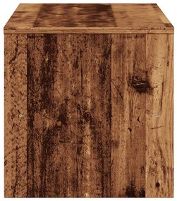 antik hatású szerelt fa TV-szekrény 100 x 40 x 40 cm