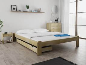 ADA ágy 160x200 cm, fenyőfa Ágyrács: Lamellás ágyrács, Matrac: Deluxe 10 cm matrac