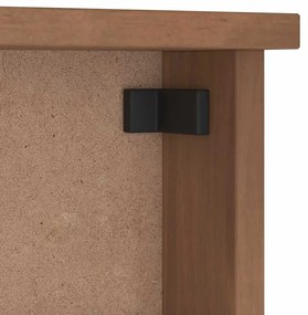 SANDNES tömör fenyőfa falra szerelt kabátállvány 45x12x35 cm