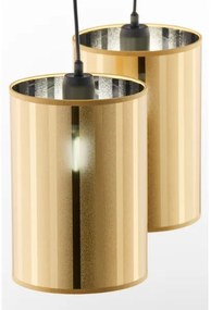 Jupiter 2091 - CORTINA kábeles függeszték 2xE27/15W/230V arany/fekete