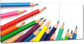 Vászonkép 60x30 Színes ceruzák gyerekeknek